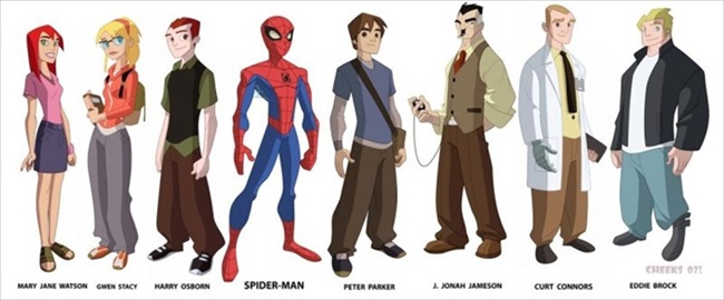 - تمام دیزاین های سریال SpectacuLar Spider-Man