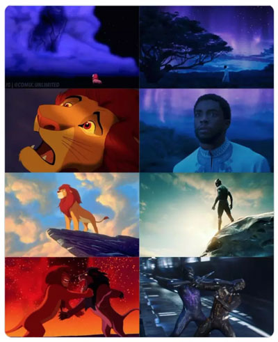 شباهت با انیمیشن شیرشاه (Lion King)
