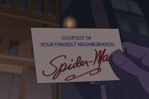 notes-left-behind - note-spiderman - شعار امضای مردعنکبوتی ریمی