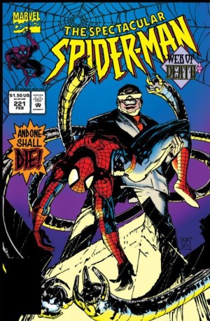   شماره های 220 و 221 از کمیک Spectacular Spider-Man و شماره های 397 و 398 از سری اول کمیک بوک های "مرد عنکبوتی شگفت انگیز"