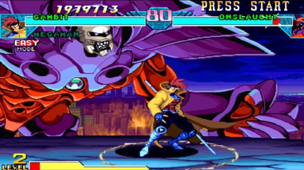  مبارزه با «آنسلات» در بازی Marvel vs. Capcom: Clash of Super Heroes