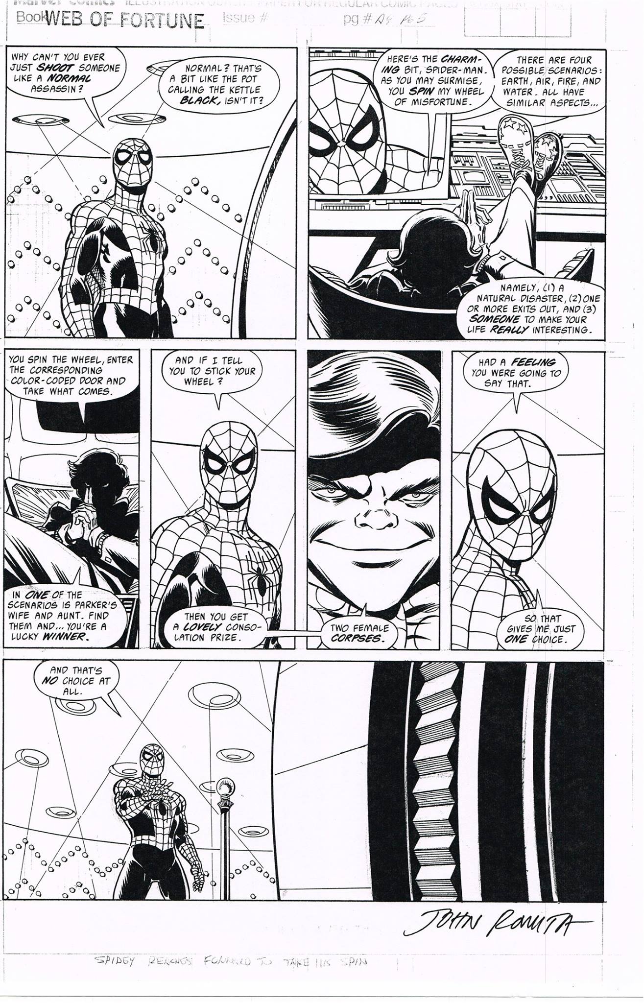 کمیک منتشر نشده مرد عنکبوتی - صفحه 1