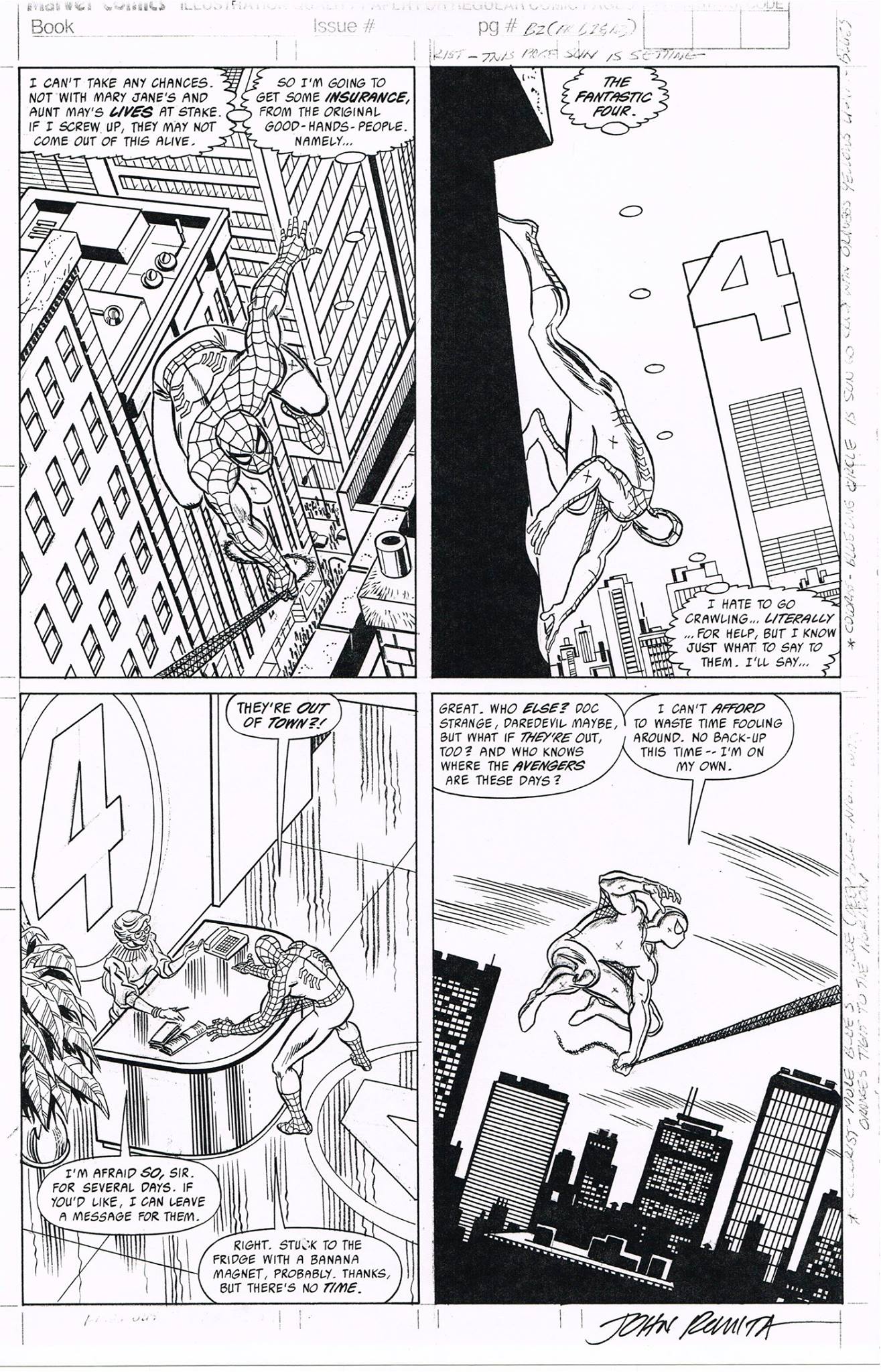 کمیک منتشر نشده مرد عنکبوتی صفحه 3