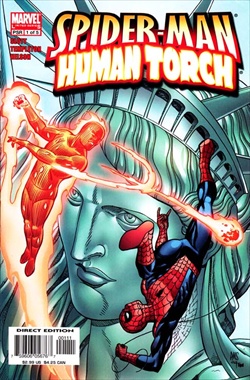 كميك spiderman human torch