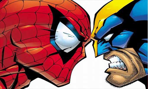 (spiderman-vs-wolverine) اسپايدرمن ولورين