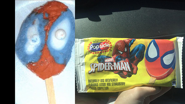 spiderman Popsicle
