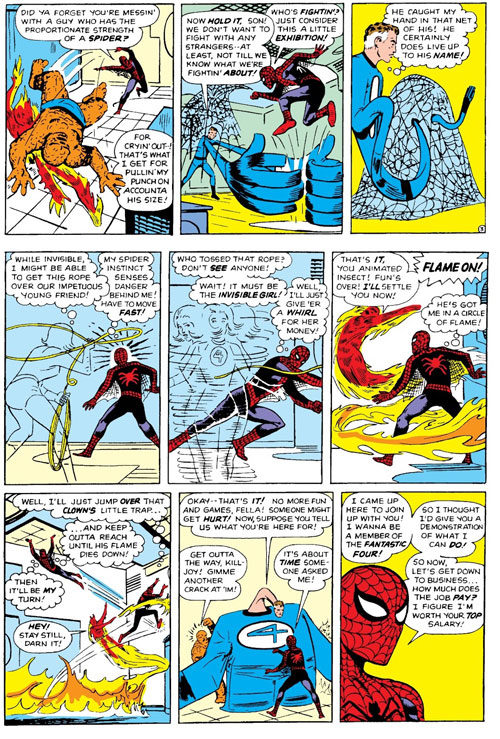 مرد عنکبوتی نبرد چهار شگفت انگیز