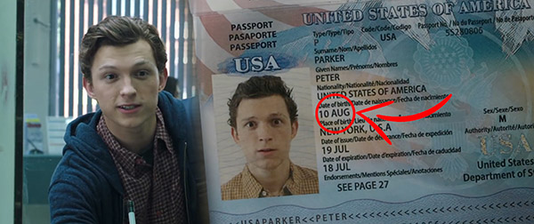 پاسپورت پیتر پارکر