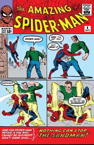 شماره 4 از سری نخست کمیک بوک های "مرد عنکبوتی شگفت انگیز"