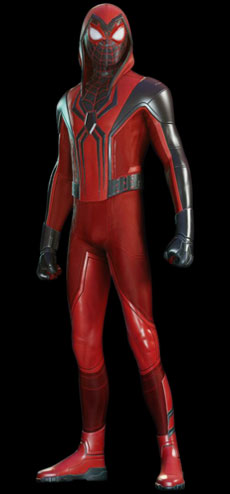 لباس بالاپوش سرخ (Crimson Cowl Suit)
